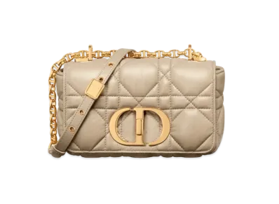 Dior Small Caro Bag Macro Cannage Calfskin "Sand"