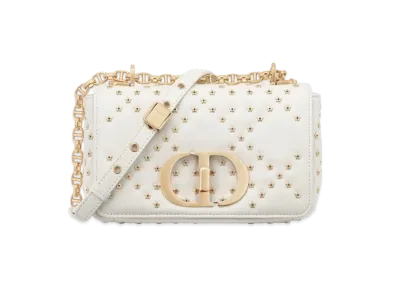 Dior Small Caro Bag Lucky Star Cannage Lambskin "Latte"