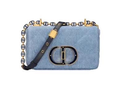 Dior Small Caro Bag Macro Cannage "Blue Denim"