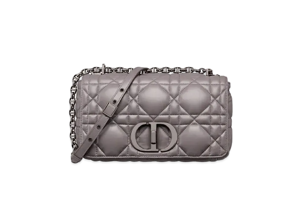 Dior Medium Dior Caro Bag "Gray"