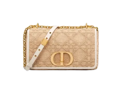 Dior Medium Caro Bag Macro Cannage Raffia "Natural"