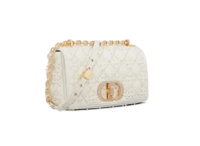 Dior Medium Dior Caro Bag "White"
