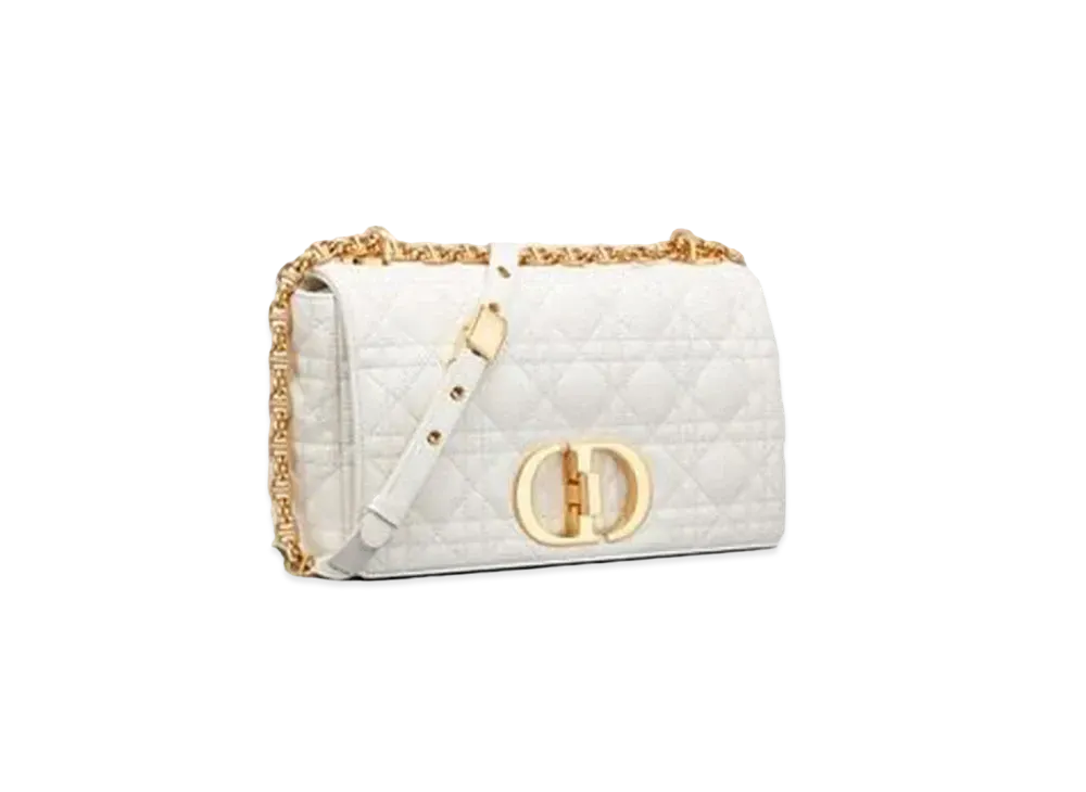 Dior Medium Dior Caro Bag "White"