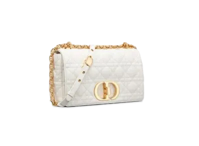 Dior Medium Dior Caro Bag "White"