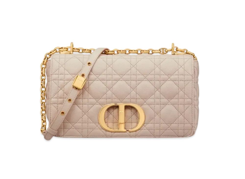 Dior Medium Caro Bag Supple Cannage Calfskin "Caramel Beige"