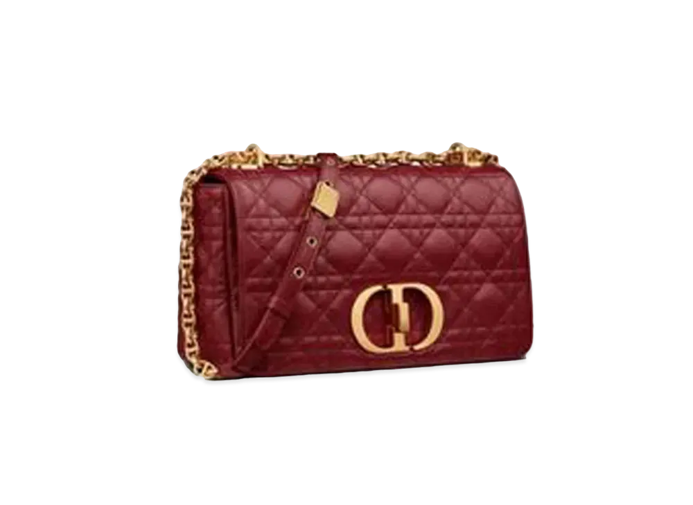 Dior Medium Dior Caro Bag "Red"