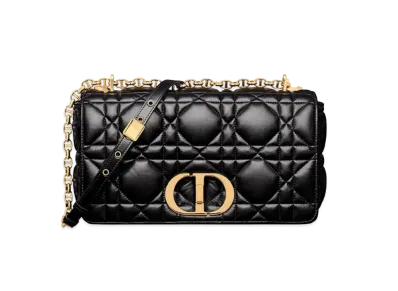 Dior Large Caro Bag Quilted "Black"