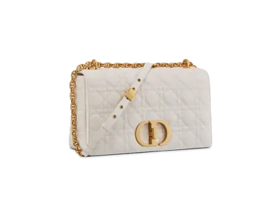 Dior Large Dior Caro Bag "White"