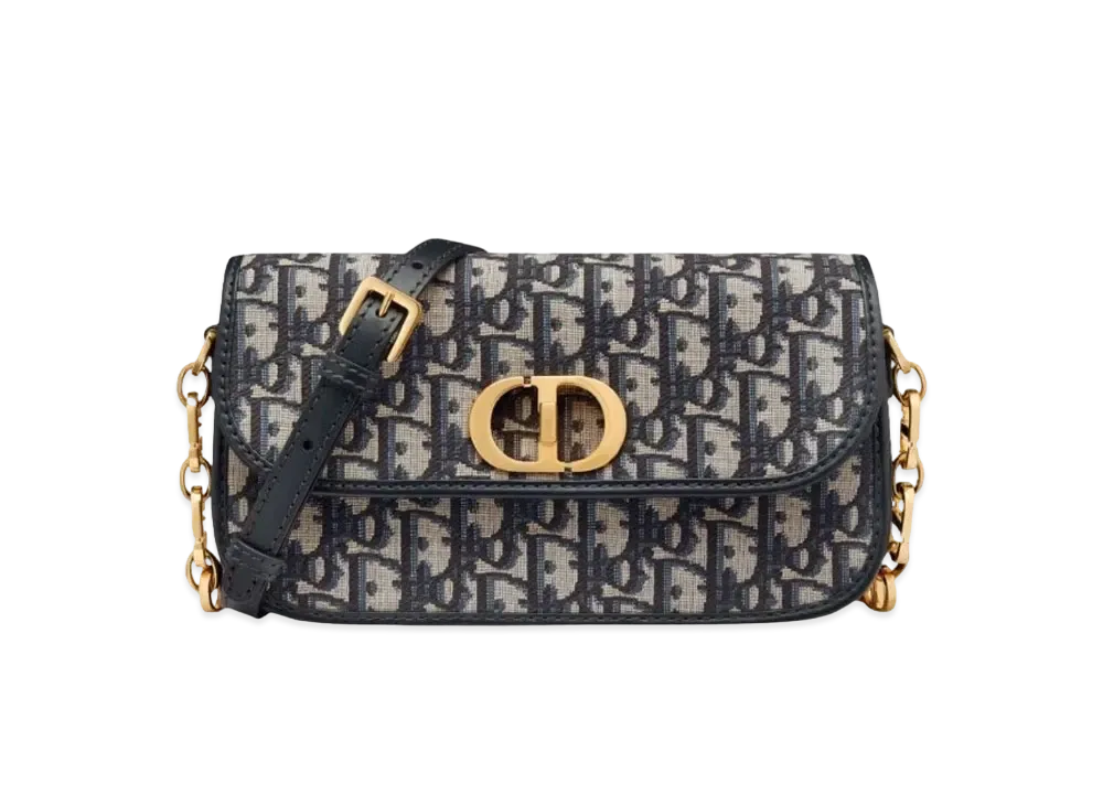 Dior 30 Montaigne Avenue Bag Dior Oblique Jacquard "Blue"