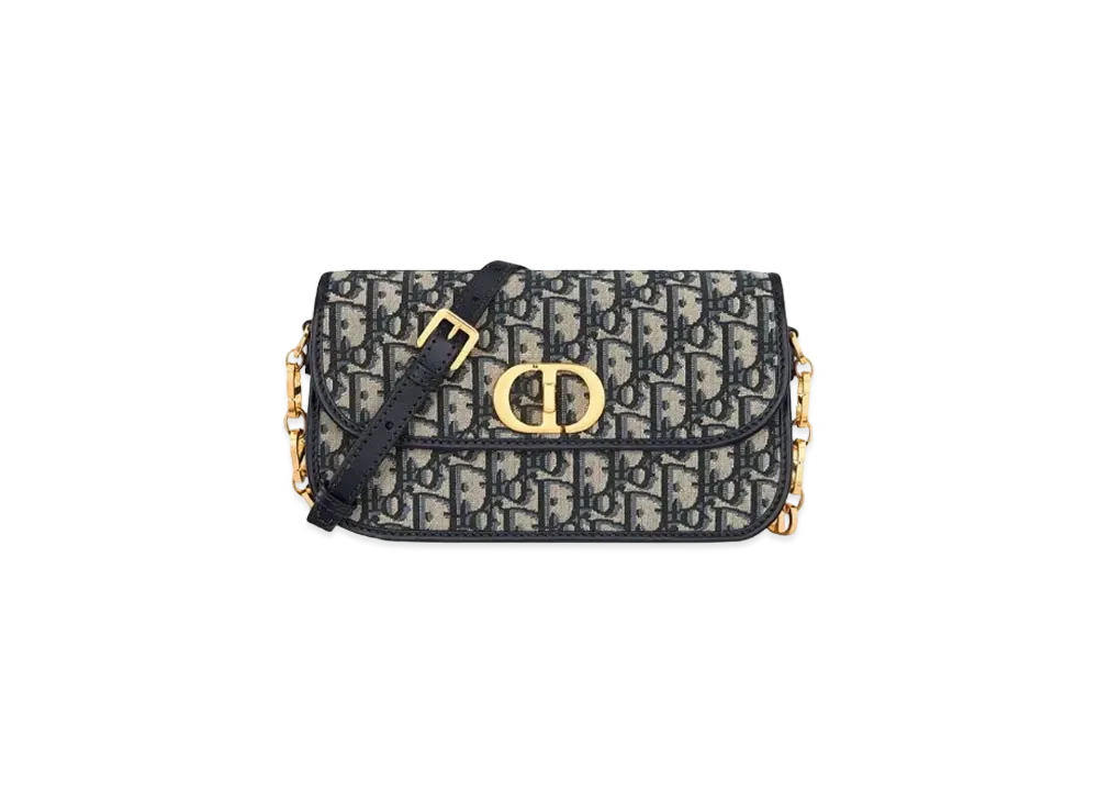 Dior Small 30 Montaigne Avenue Bag "Blue"