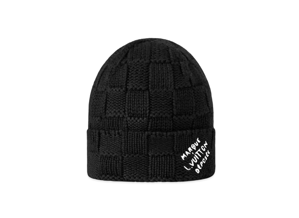 Louis Vuitton Damier Snug Beanie "Noir"
