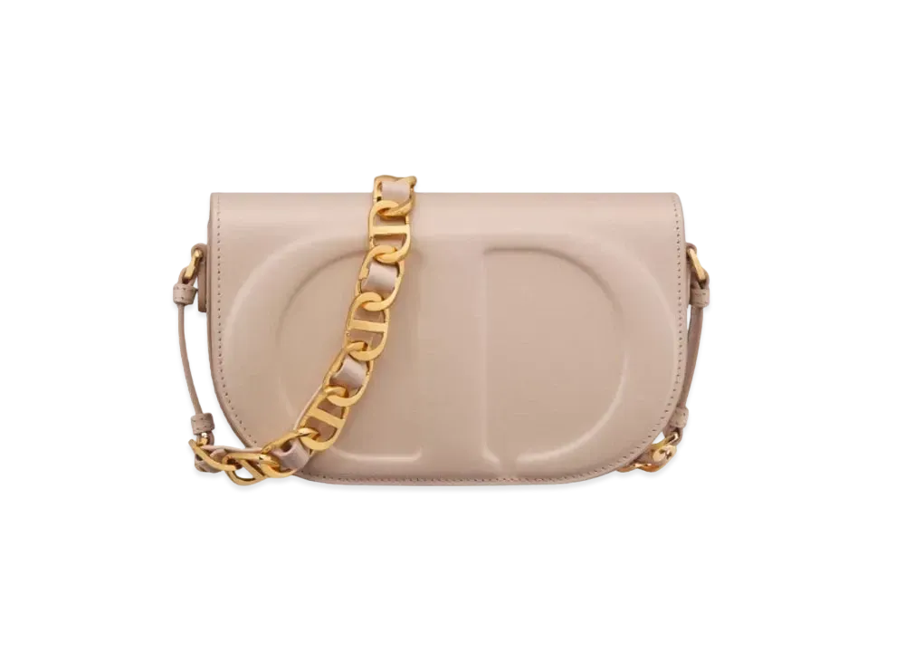 Dior CD Signature Bag Strap CD Embossed Box Calfskin "Caramel Beige"
