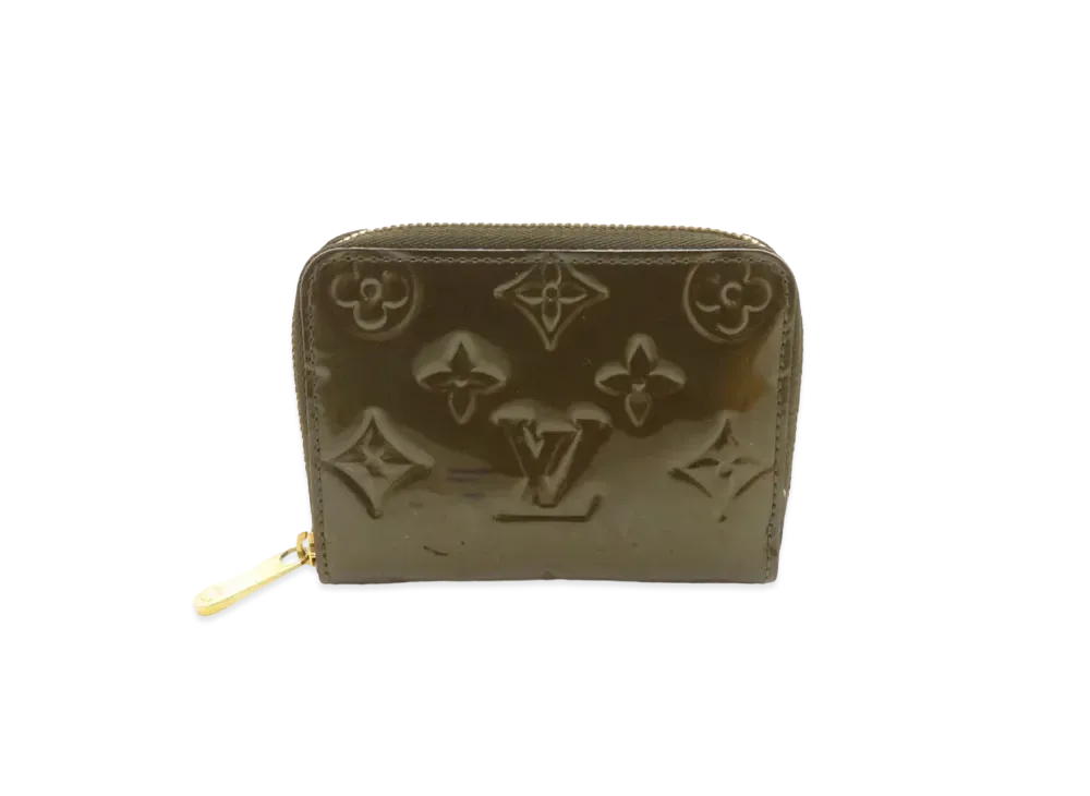 Louis Vuitton Zippy Coin Purse Vernis "Vert Bronze"