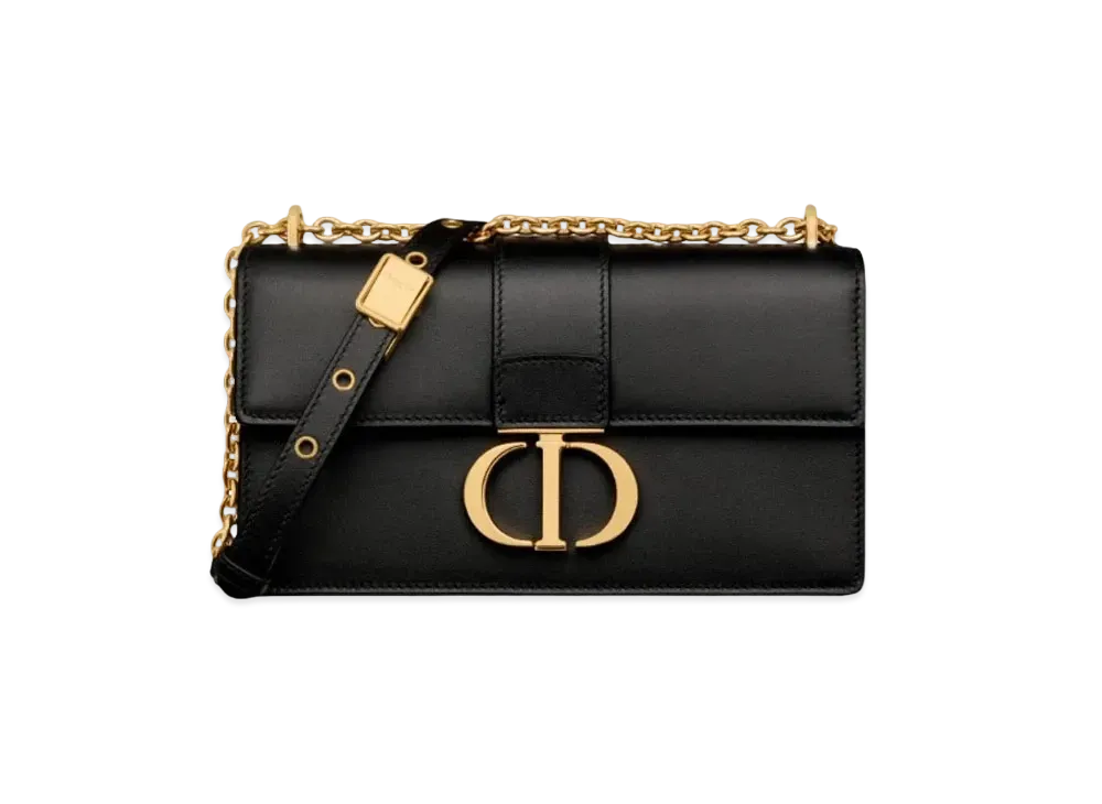 Dior 30 Montaigne East West Bag Chain Calfskin "Black"