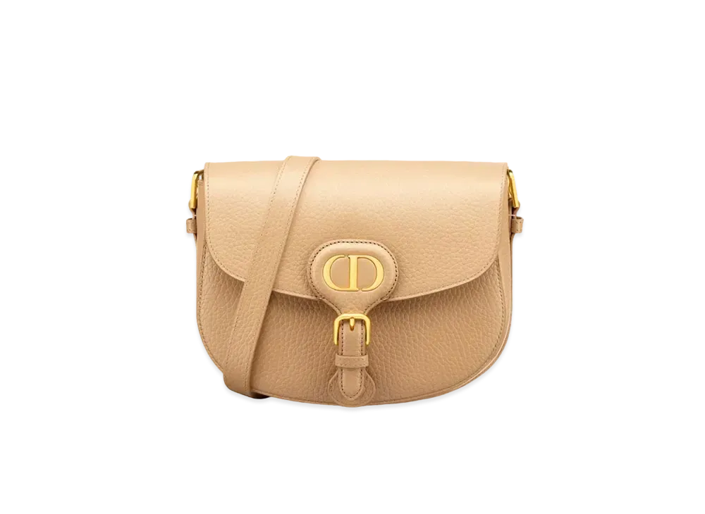 Dior Medium Dior Bobby Bag Grained Calfskin "Biscuit"
