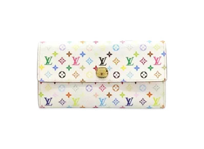 Louis Vuitton Sarah Wallet NM Monogram Multicolor "Blanc"