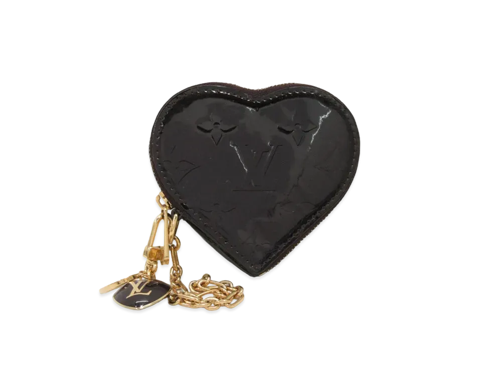 Louis Vuitton Coeur Coin Purse Vernis "Amarante"