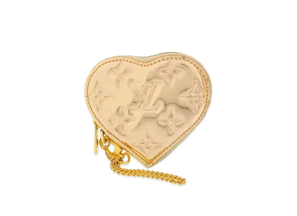 Louis Vuitton Coeur Coin Purse Vernis "Gold"