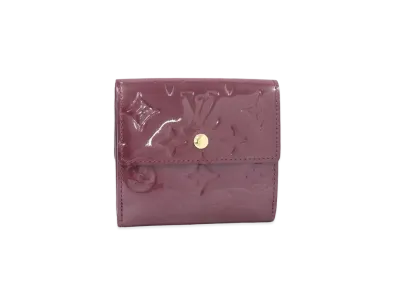 Louis Vuitton Bie Cartescredit Coin Purse Vernis "Violette"
