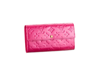 Louis Vuitton Sarah Wallet Monogram Vernis "Rose Pop"