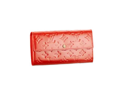 Louis Vuitton Sarah Wallet Monogram Vernis "Orange Sunset"