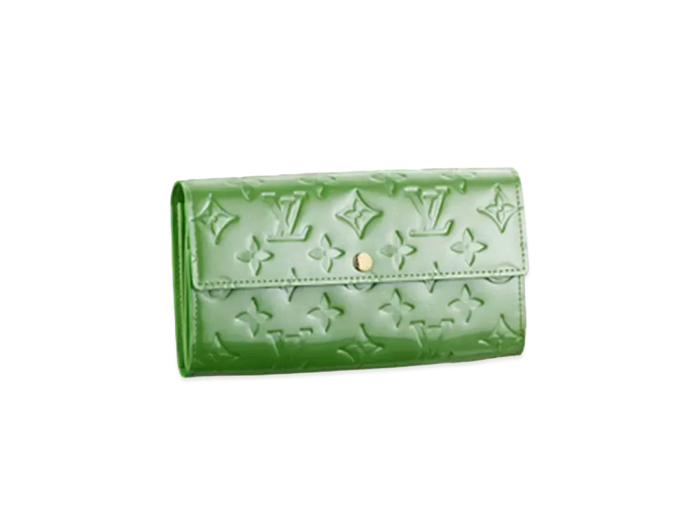 Louis Vuitton Sarah Wallet Monogram Vernis "Vert Tonic"