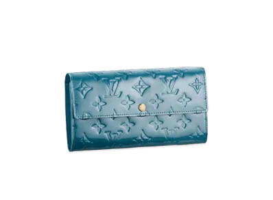 Louis Vuitton Sarah Wallet Monogram Vernis "Blue Galactic"