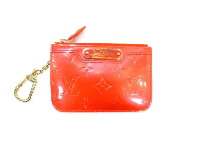 Louis Vuitton Key Pouch NM Vernis "Orange Sunset"