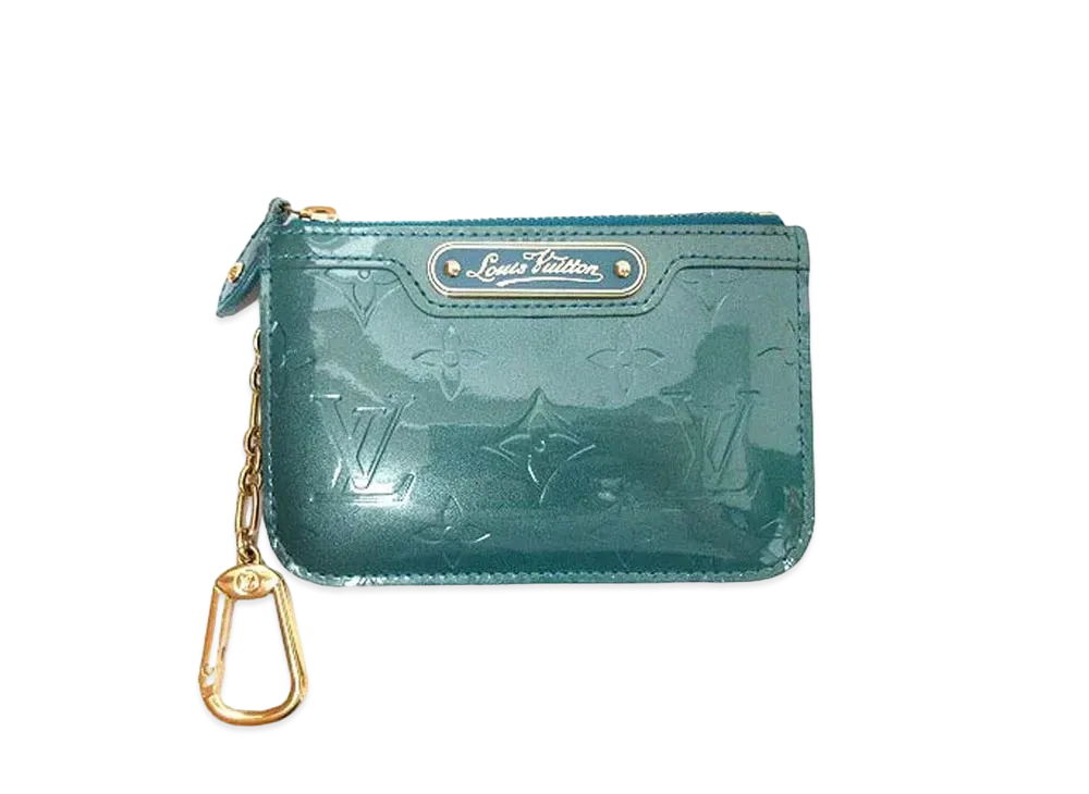 Louis Vuitton Key Pouch NM Vernis "Blue Galactique"