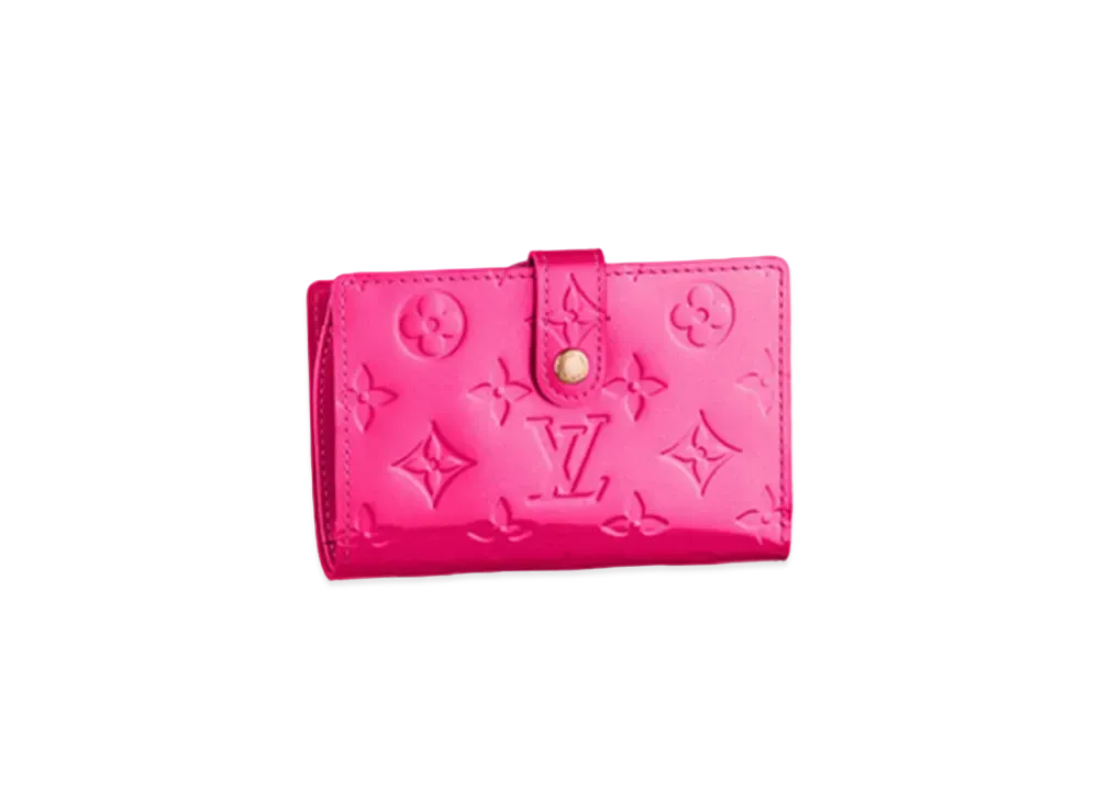 Louis Vuitton Viennois Wallet Monogram Vernis "Rose Pop"