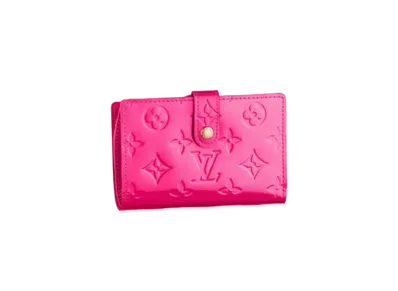 Louis Vuitton Viennois Wallet Monogram Vernis "Rose Pop"
