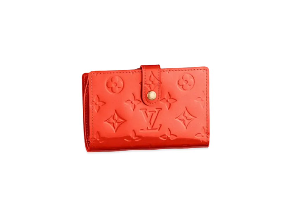 Louis Vuitton Viennois Wallet Monogram Vernis "Orange Sunset"