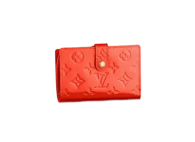 Louis Vuitton Viennois Wallet Monogram Vernis "Orange Sunset"