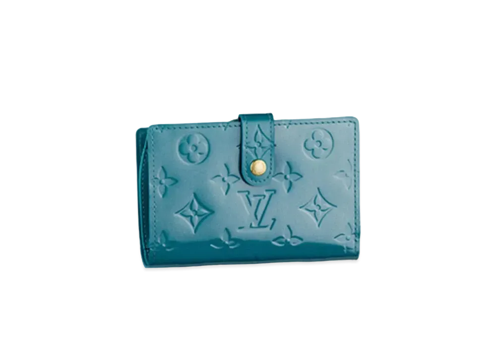 Louis Vuitton Viennois Wallet Monogram Vernis "Blue Galactic"