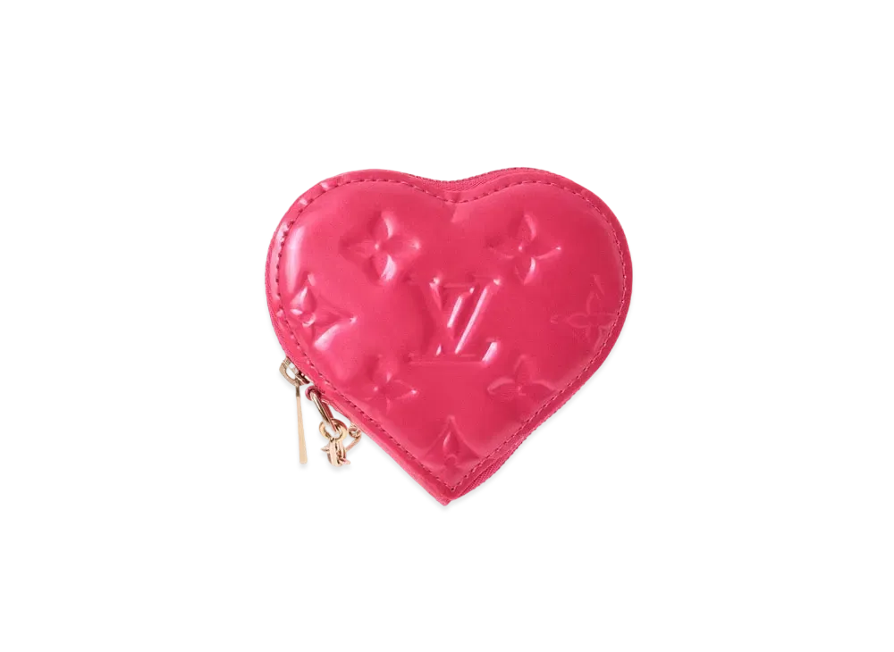 Louis Vuitton Coeur Coin Purse Vernis "Rose Pop"