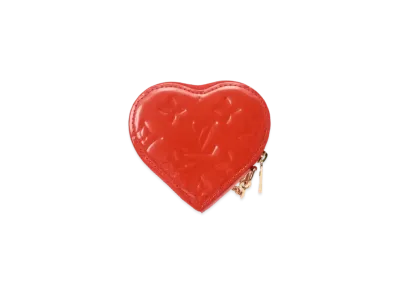 Louis Vuitton Coeur Coin Purse Vernis "Orange Sunset"