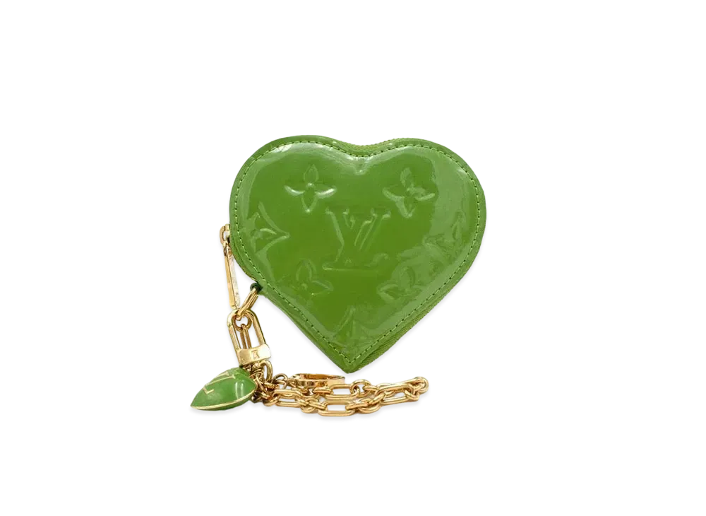 Louis Vuitton Coeur Coin Purse Vernis "Vert Tonic"