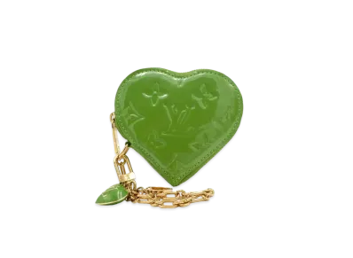 Louis Vuitton Coeur Coin Purse Vernis "Vert Tonic"