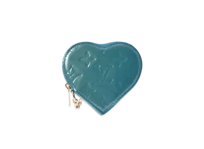Louis Vuitton Coeur Coin Purse Vernis "Blue Galactique"
