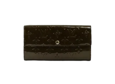 Louis Vuitton Sarah Wallet Vernis "Vert Bronze"