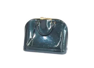Louis Vuitton Alma MM Monogram Vernis "Blue Nui"