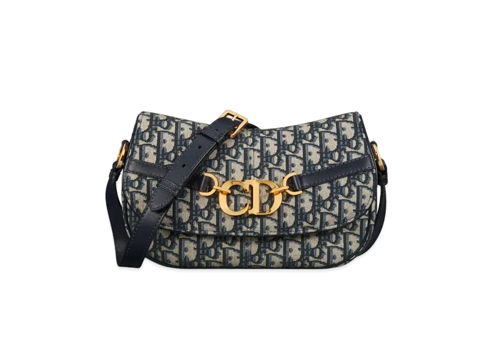 Dior Small CD Besace Bag Dior Oblique Jacquard "Blue"