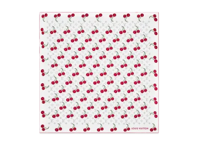 Louis Vuitton x Takashi Murakami Carre 90 Monogram Cherry "White"
