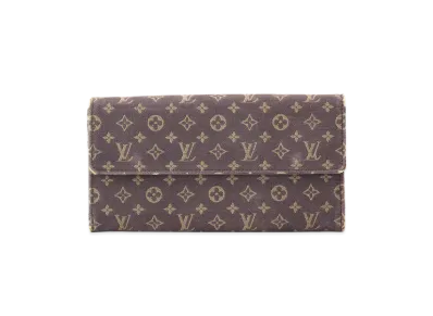 Louis Vuitton Wallet Sarah Monogram Mini Lin "Ebene"
