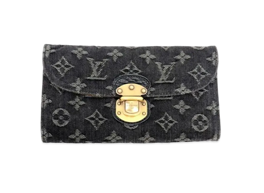 Louis Vuitton Amelia Wallet Monogram Denim "Noir"