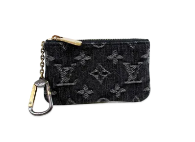 Louis Vuitton Key Pouch Monogram Denim "Noir"