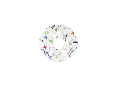 Louis Vuitton x Takashi Murakami Monogram Multicolor Chouchou "Blanc"