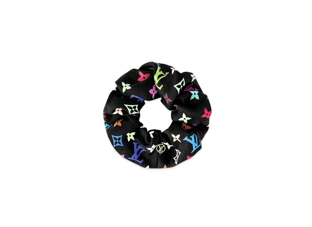 Louis Vuitton x Takashi Murakami Monogram Multicolor Chouchou "Noir"