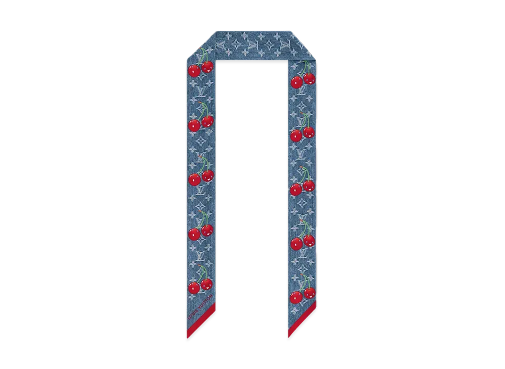 Louis Vuitton x Takashi Murakami Bandeau BB Monogram Denim Cherry "Denim Blue"