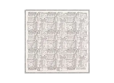 Louis Vuitton My LV Luggage Square 90 Monogram Flower Louis Vuitton Signature "Noir"